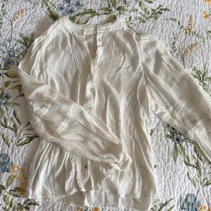 Mango Elegant White Women's Top